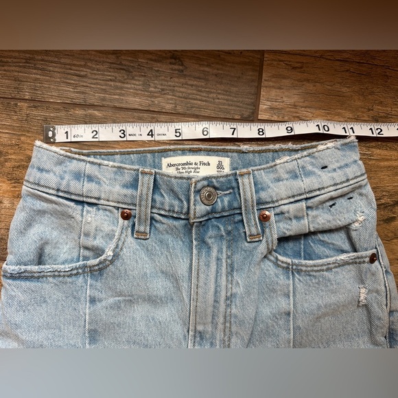 Abercrombie The 90s Straight Ultra High Rise split ankle 23 000R curve love - Picture 5 of 8